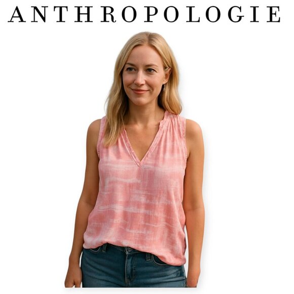 Anthropologie Cloth & Stone Pink Sleeveless Top XS - Picture 1 of 10